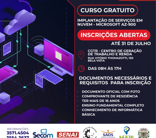 SENAI promove curso na área de TI totalmente gratuito}