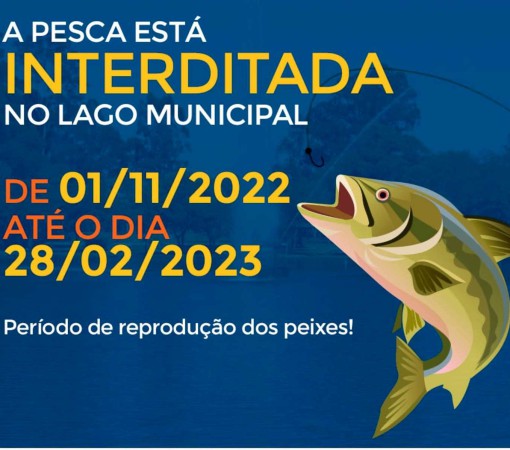 Pesca no Lago Municipal está interditada}