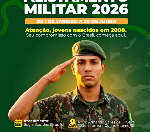 JUNTA DE SERVIÇO MILITAR INFORMA SOBRE ALISTAMENTO 2026}
