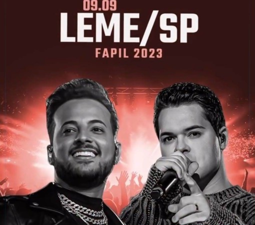 Leandro e Romario estarão abrilhantando a noite da Fapil hoje!}