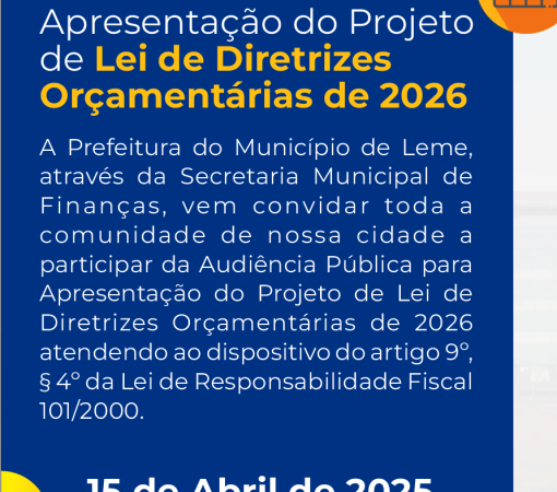 SECRETARIA DE FINANÇAS INFORMA SOBRE AUDIÊNCIA PÚBLICA NO DIA 15 DE ABRIL DE 2025}