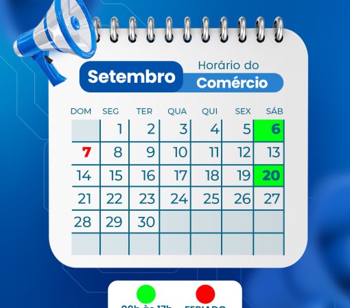 ACIL INFORMA HORÁRIOS DO COMÉRCIO PARA SETEMBRO/2025}