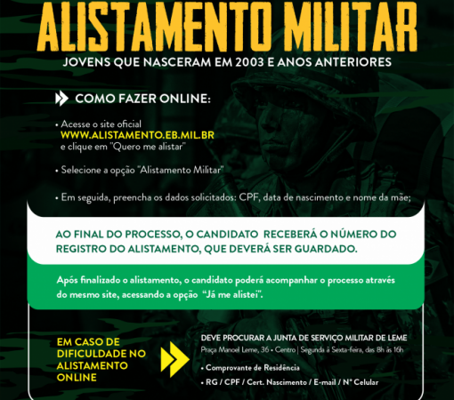 Informações sobre Alistamento Militar 2022}