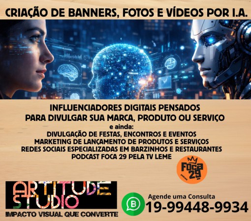 ARTITUDE STUDIOS – CRIAÇÃO DE BANNERS, FOTOS E VÍDEOS POR I.A.}