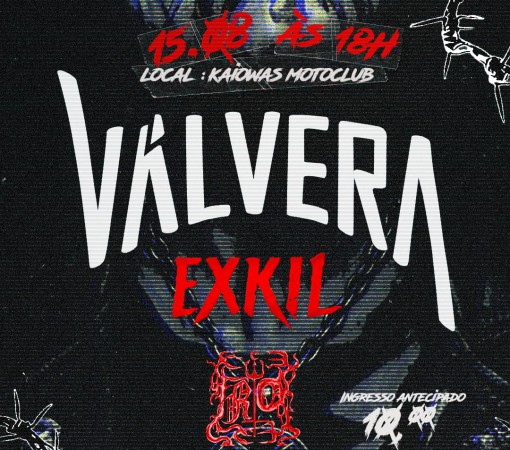 VÁLVERA, EXKIL E FRIO AGITAM LEME EM NOITE DEDICADA AO METAL NACIONAL}