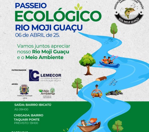 PASSEIO ECOLÓGICO PELO RIO MOJI GUAÇU}