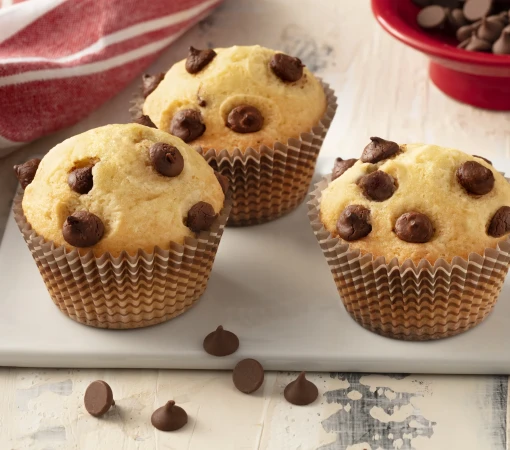 PÃO DE MUFFIN COM CHOCOLATE}