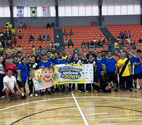 LEME ENCERRA SEGUNDA SEMANA MUNICIPAL DA PESSOA COM SÍNDROME DE DOWN COM JOGO DE FUTSAL}