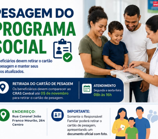 ATENÇÃO PARA AS DATAS DE PESAGEM PARA O MÊS DE OUTUBRO DE 2026}