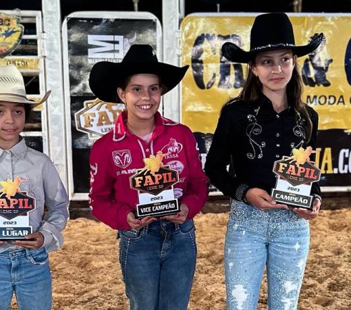 Finalistas da Prova dos Três Tambores, categoria Mirim.}