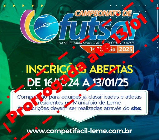 ATENÇÃO: INSCRIÇÕES PRORROGADAS}