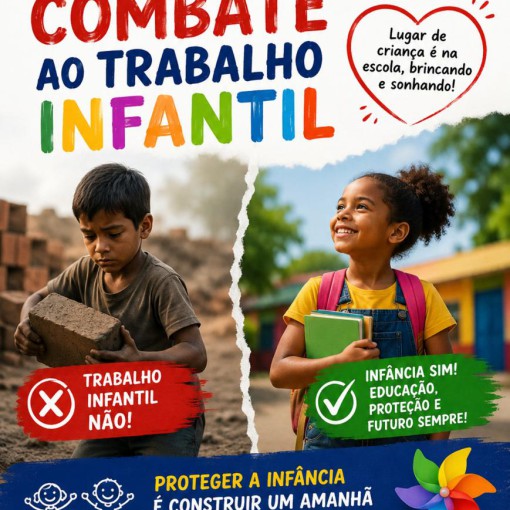 12 DE JUNHO: DIA MUNDIAL DE COMBATE AO TRABALHO INFANTIL