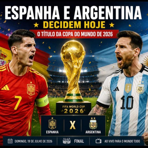 ESPANHA E ARGENTINA DECIDEM HOJE O TÍTULO DA COPA DO MUNDO DE 2026