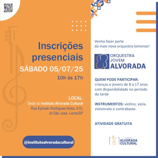VEM AÍ A ORQUESTRA JOVEM ALVORADA}