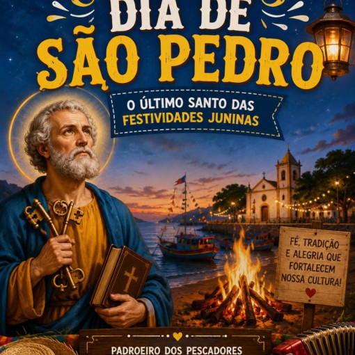 DIA DE SÃO PEDRO – 29 DE JUNHO -  O ÚLTIMO SANTO DAS FESTIVIDADES JUNINAS}