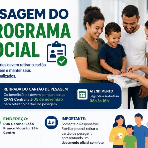 ATENÇÃO PARA AS DATAS DE PESAGEM PARA O MÊS DE OUTUBRO DE 2026}