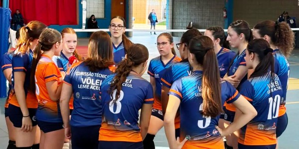 VÔLEI FEMININO LEME/ACEUL ENCERRA PARTICIPAÇÃO NAS OITAVAS DE FINAL DOS JOGOS REGIONAIS