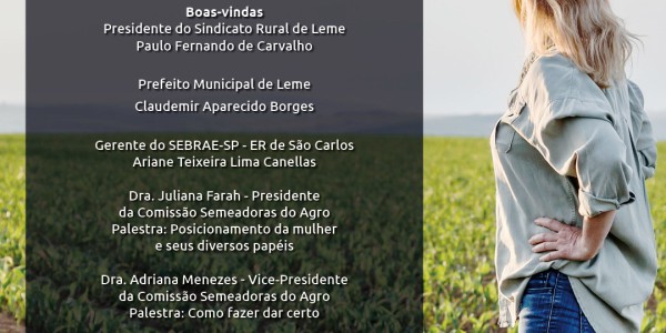 "MULHERES: É TEMPO DE SEMEAR!" CHEGA A LEME NESTA TERÇA-FEIRA – 23 DE JUNHO DE 2026