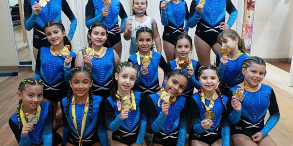 GINASTAS DE LEME CONQUISTAM EXCELENTES RESULTADOS EM COMPETIÇÃO ESTADUAL