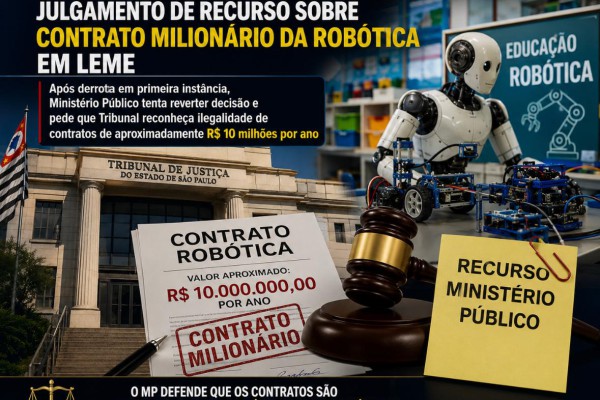 TRIBUNAL DE JUSTIÇA MARCA JULGAMENTO DE RECURSO SOBRE CONTRATO MILIONÁRIO DA ROBÓTICA EM LEME}