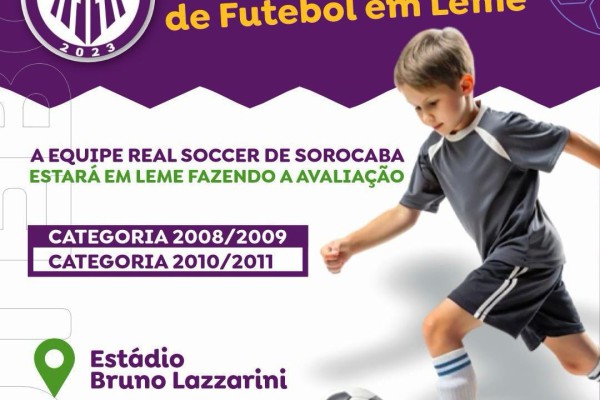 PRIMEIRA AVALIAÇÃO DE FUTEBOL EM LEME}