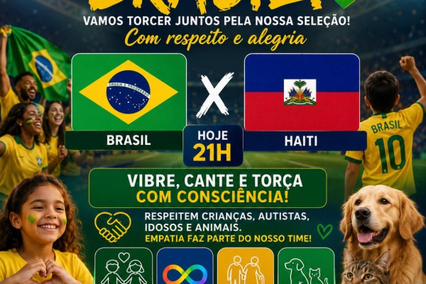 BRASIL EM CAMPO: TORCIDA SIM, FOGOS NÃO}