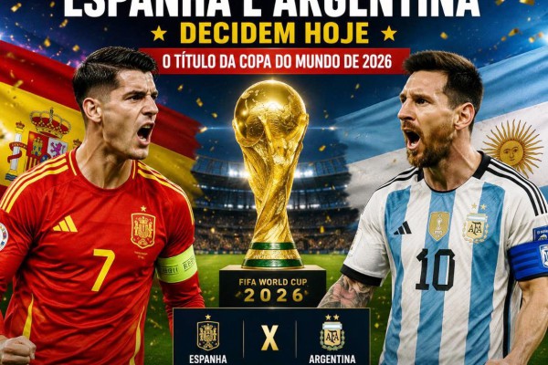ESPANHA E ARGENTINA DECIDEM HOJE O TÍTULO DA COPA DO MUNDO DE 2026}