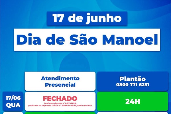 ATENÇÃO, POPULAÇÃO: SAECIL INFORMA}