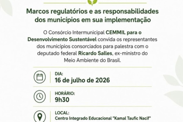 CEMMIL PROMOVE PALESTRA SOBRE GESTÃO DE RESÍDUOS SÓLIDOS E RESPONSABILIDADES DOS MUNICÍPIOS}