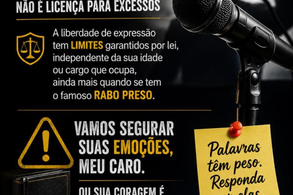 ENTRE O DIREITO E A LIBERDADE – TENHA PRUDÊNCIA}