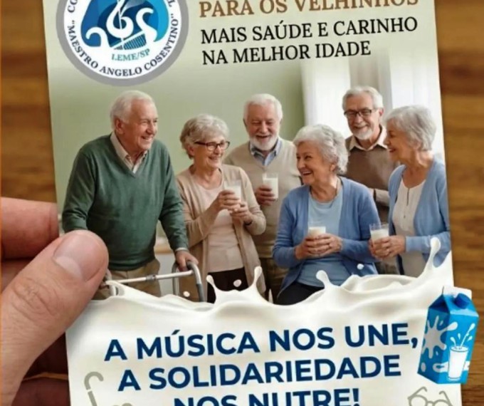 BANDA DE LEME REALIZA CAMPANHA DE ARRECADAÇÃO DE LEITE