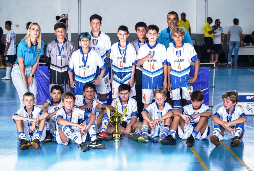 EQUIPES DE BASE DO FUTSAL LEME CONQUISTAM VICE CAMPEONATO NA LIGA SANJOANENSE