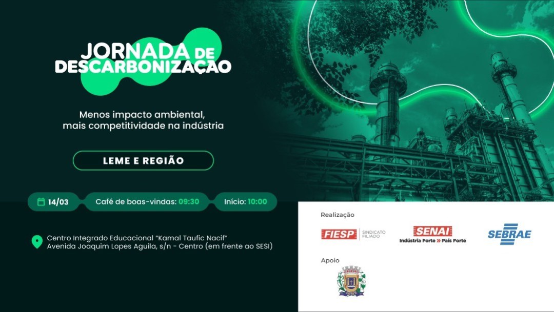 LEME É A PRIMEIRA CIDADE A RECEBER A JORNADA DE DESCARBONIZAÇÃO, NO DIA 14 DE MARÇO