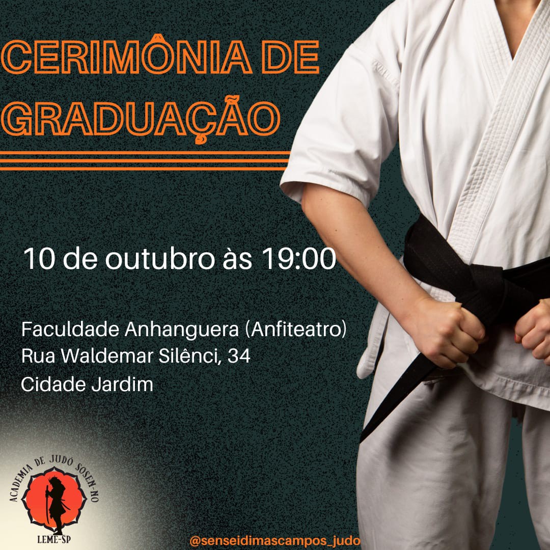 GRADUAÇÃO DE FAIXAS SOSEN-NO FARÁ UMA NOITE DE CONQUISTAS E SUPERAÇÃO”