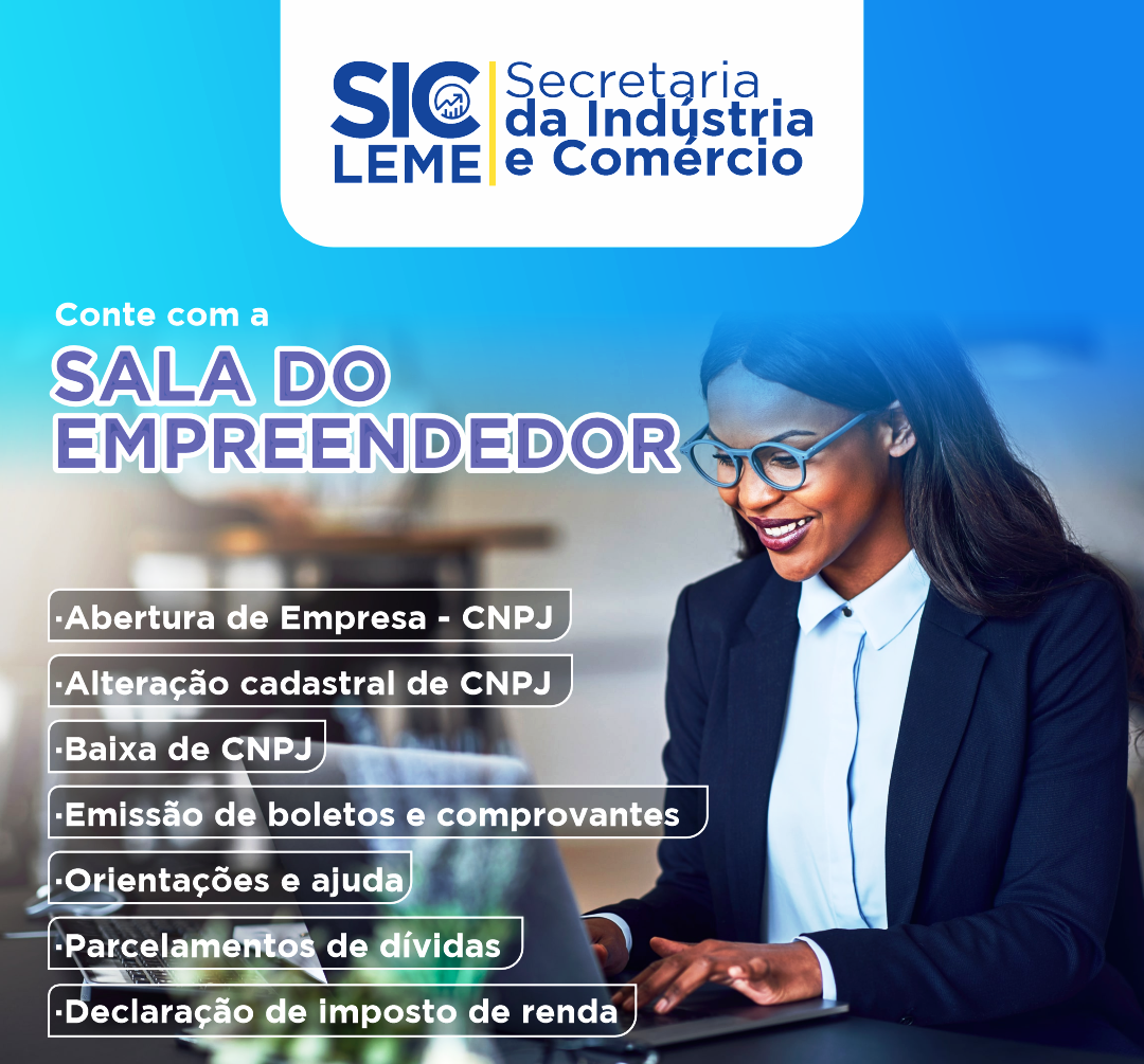 SERVIÇOS DISPONÍVEIS NA SALA DO EMPREENDEDOR