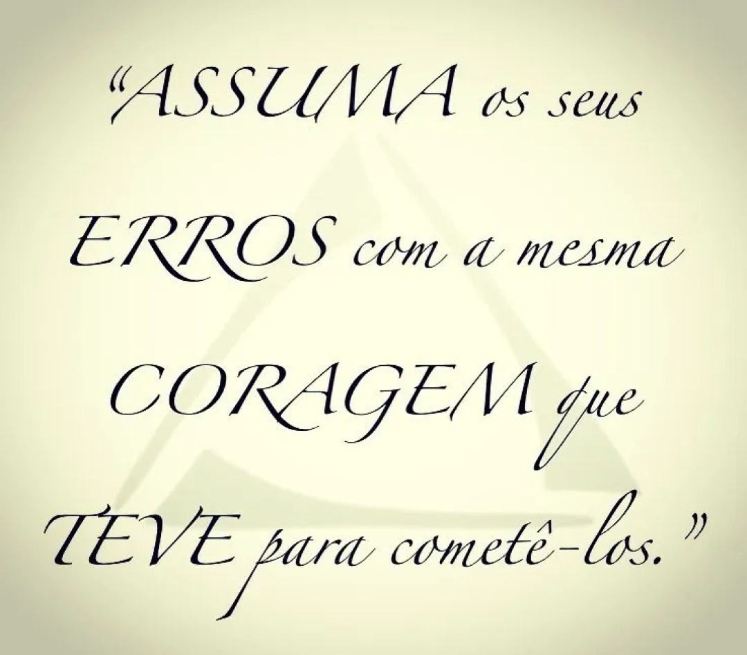 ASSUMIR, RECONHECER E EVOLUIR