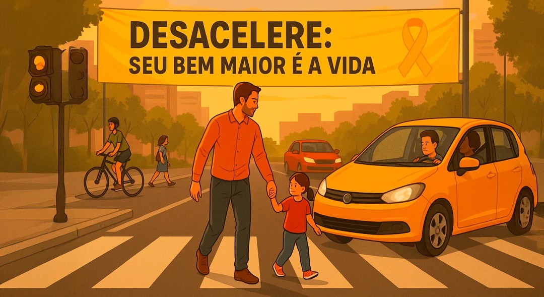 MAIO AMARELO 2025 - “DESACELERE: SEU BEM MAIOR É A VIDA”