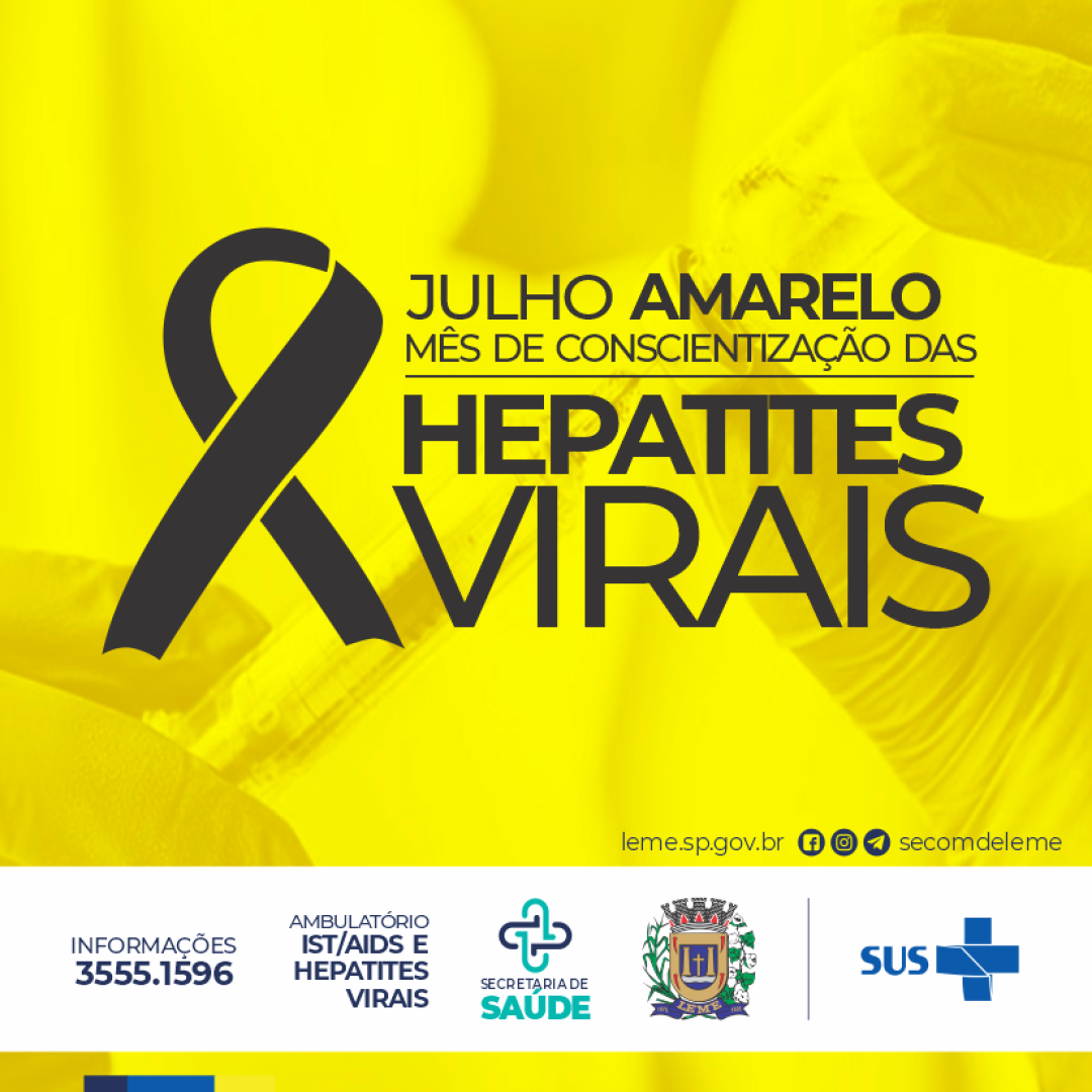 Julho Amarelo – Mês da Luta Contra Hepatites Virais