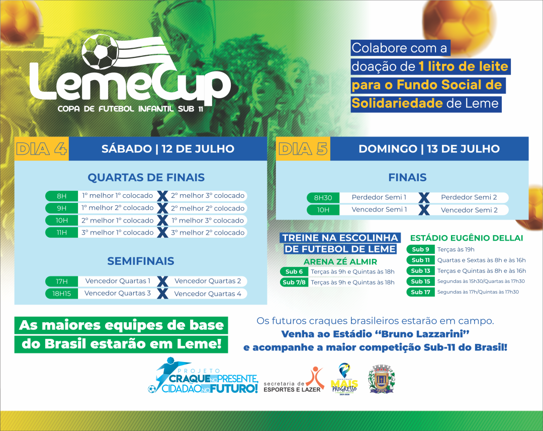 LEME CUP AGITARÁ O FINAL DE SEMANA