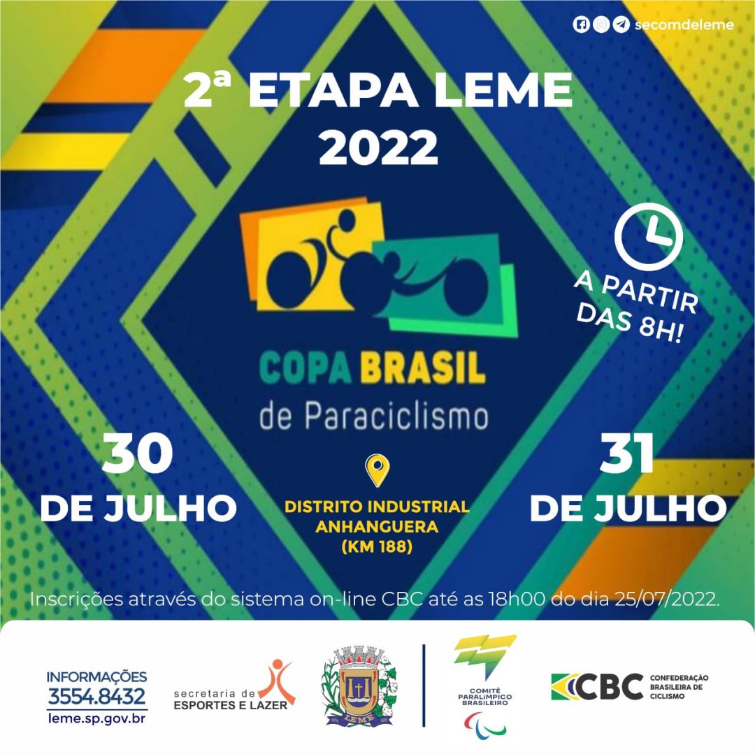 COPA BRASIL DE PARACICLISMO - 2ª ETAPA LEME 2022