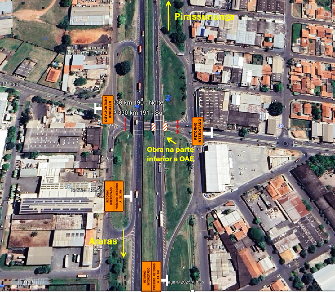 ARTERIS INTERVIAS REALIZA OBRAS DE MANUTENÇÃO EM VIADUTO NA RODOVIA ANHANGUERA, EM LEME/SP