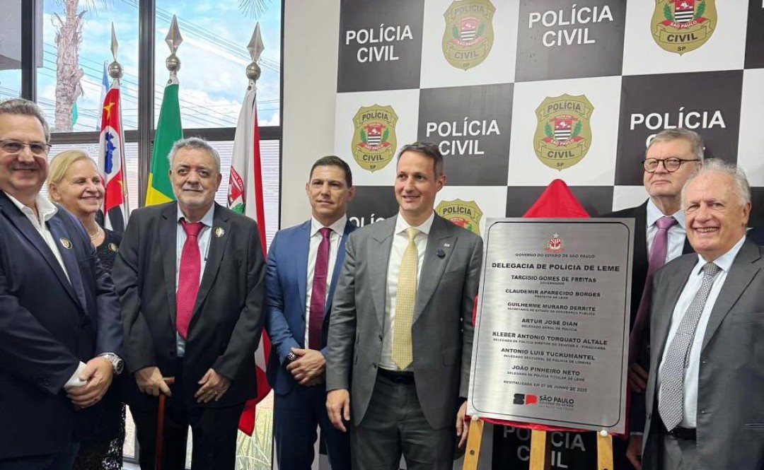 NOVA DELEGACIA DE POLÍCIA DE LEME É INAUGURADA COM A PRESENÇA DO SECRETÁRIO DE SEGURANÇA PÚBLICA, GUILHERME DERRITE