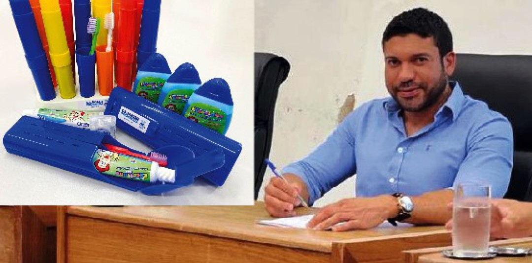 DR. DAVID PEDRÃO SOLICITA A ENTREGA DE KIT DE HIGIENE BUCAL AOS ALUNOS DA REDE MUNICIPAL E ESTUDO PARA INSTALAÇÃO DE AR-CONDICIONADO EM TODAS AS SALAS DE AULA