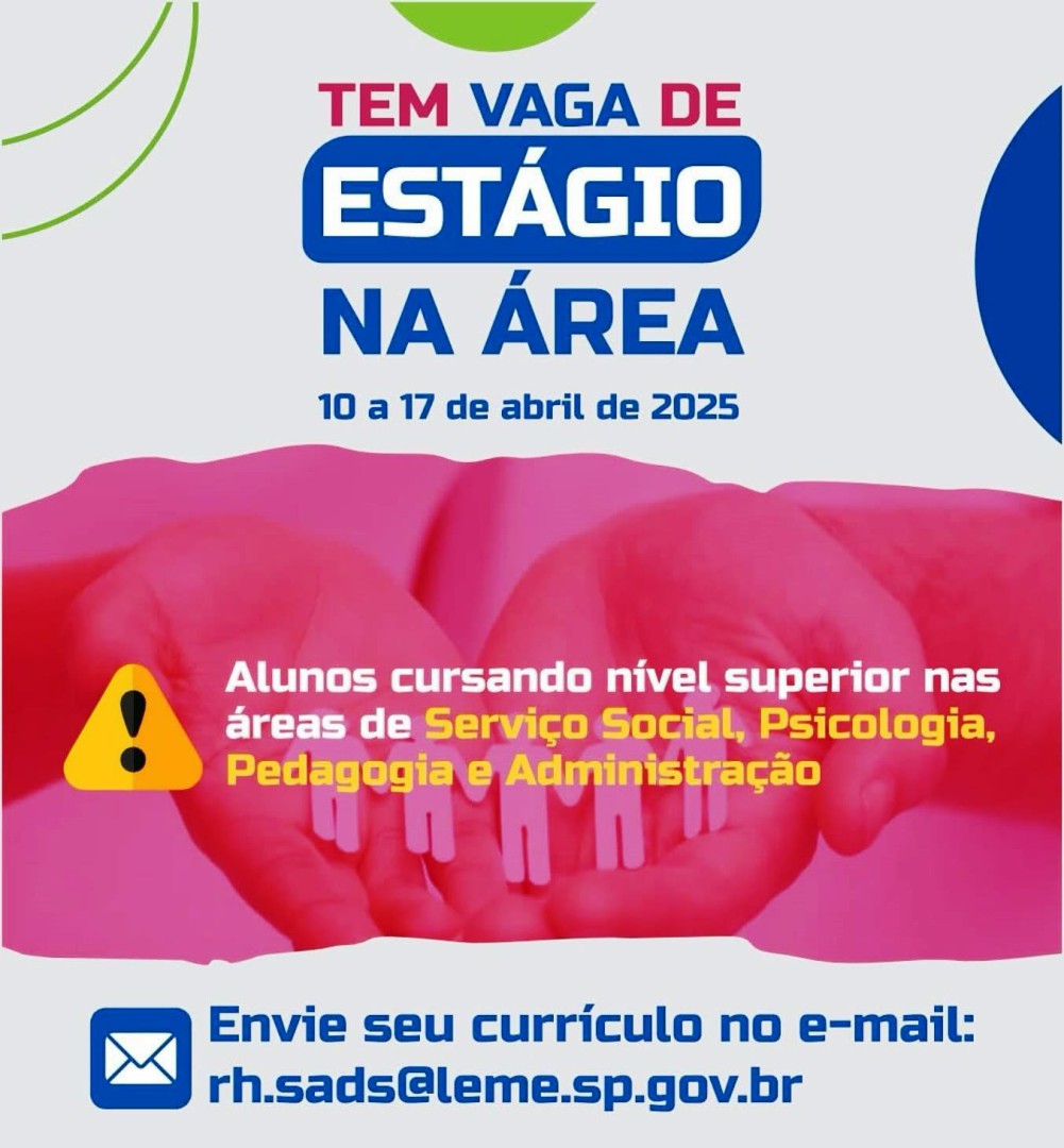 OPORTUNIDADE DE ESTÁGIO