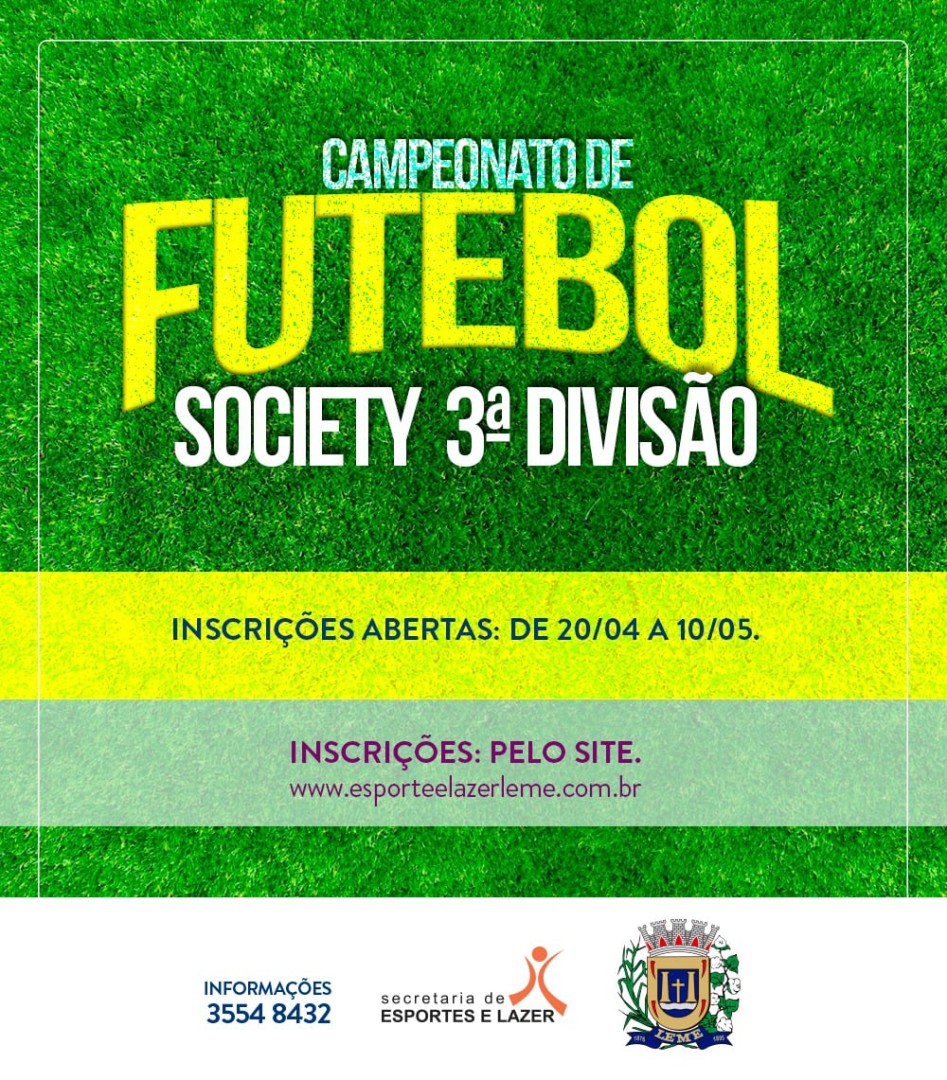 Estão abertas as inscrições para os Campeonatos Municipais 2022