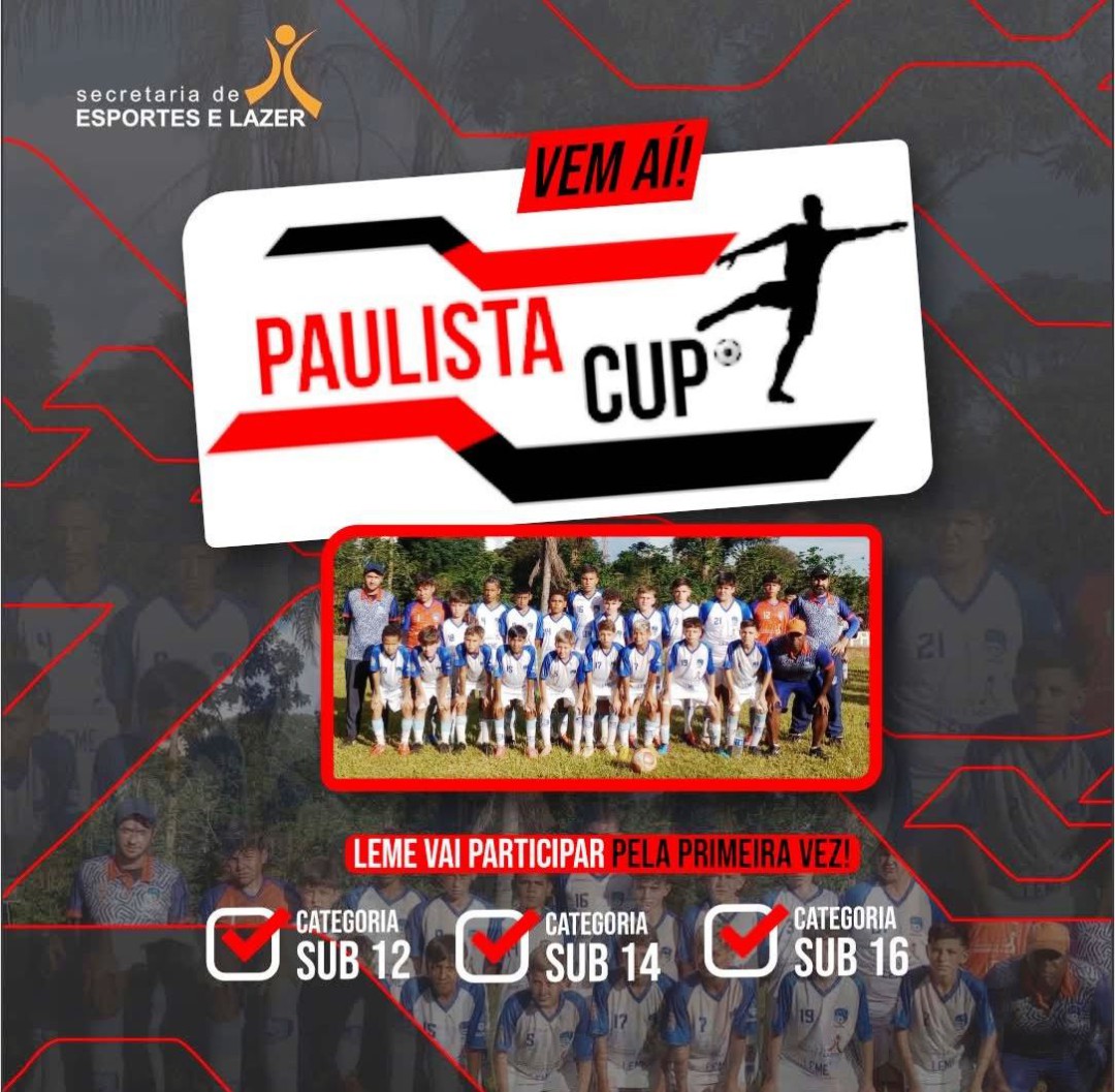 LEMENSINHO DISPUTARÁ A PAULISTA CUP