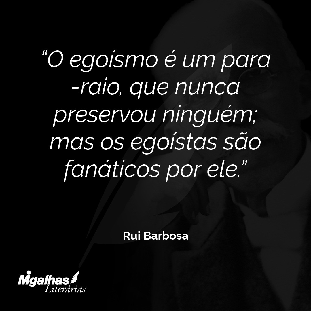 EGOÍSMO E FALTA DE RESPONSABILIDADE