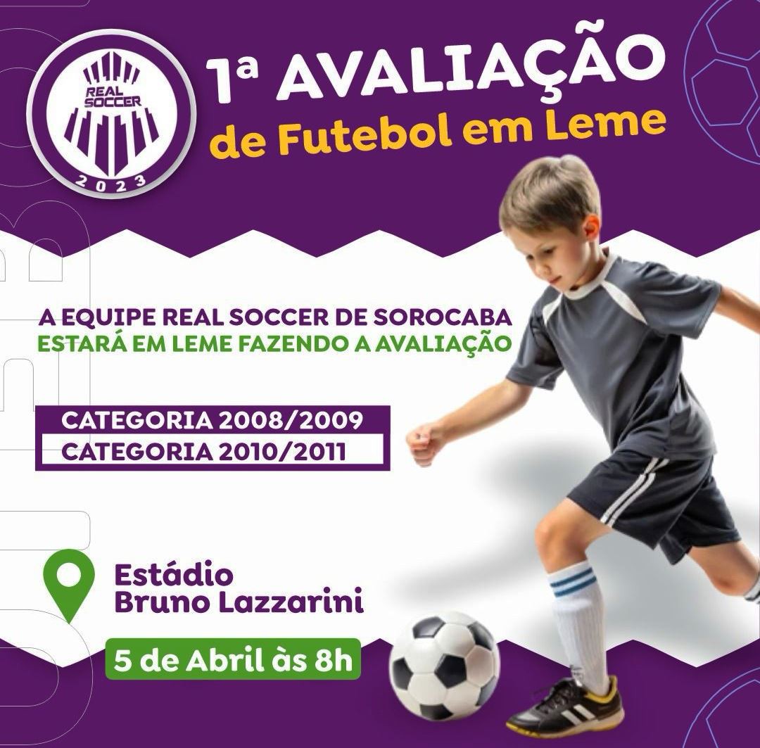 PRIMEIRA AVALIAÇÃO DE FUTEBOL EM LEME