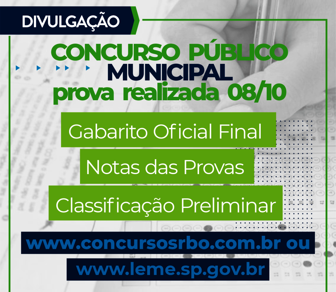 Concurso Público Municipal Edital 06/2023