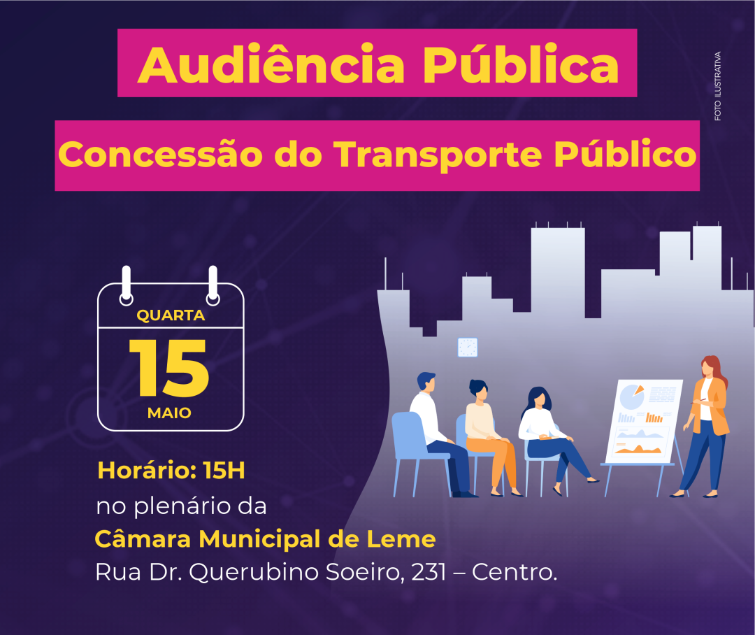 AUDIÊNCIA PÚBLICA SECRETARIA TRANSPORTE E VIAÇÃO